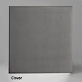 Pizarra · interruptor de palanca sobre panel gris pizarra instalado en pared
