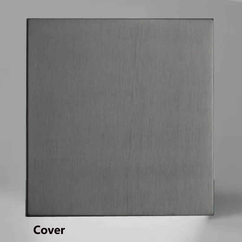 Pizarra · interruptor de palanca sobre panel gris pizarra instalado en pared