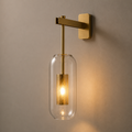 Velada — Aplique de Pared en Cristal y Latón