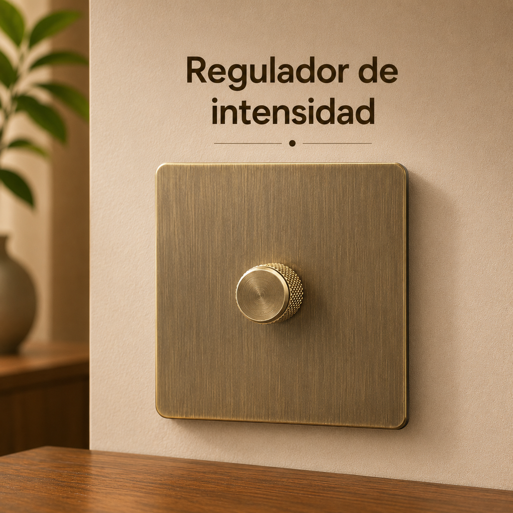 Verdín — Interruptor de Palanca · Panel Verde-Bronce Antiguo